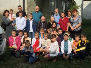 Spotkanie z uczniami szkoły w Starel Soli na Ukrainie. Stary Sambor, październik 2016 r.